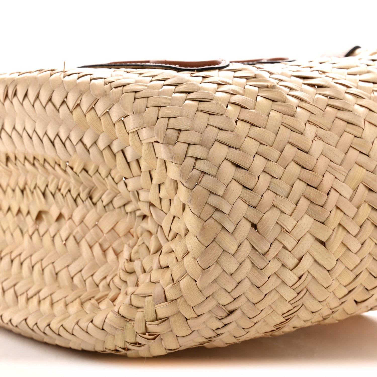 Celine Palm Leaf Calfskin Triomphe Teen Panier Tan 9 of 9