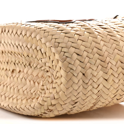 Celine Palm Leaf Calfskin Triomphe Teen Panier Tan 9 of 9
