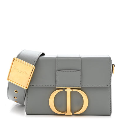 Christian Dior Box Calfskin 30 Montaigne Box Bag Gray 1 of 9