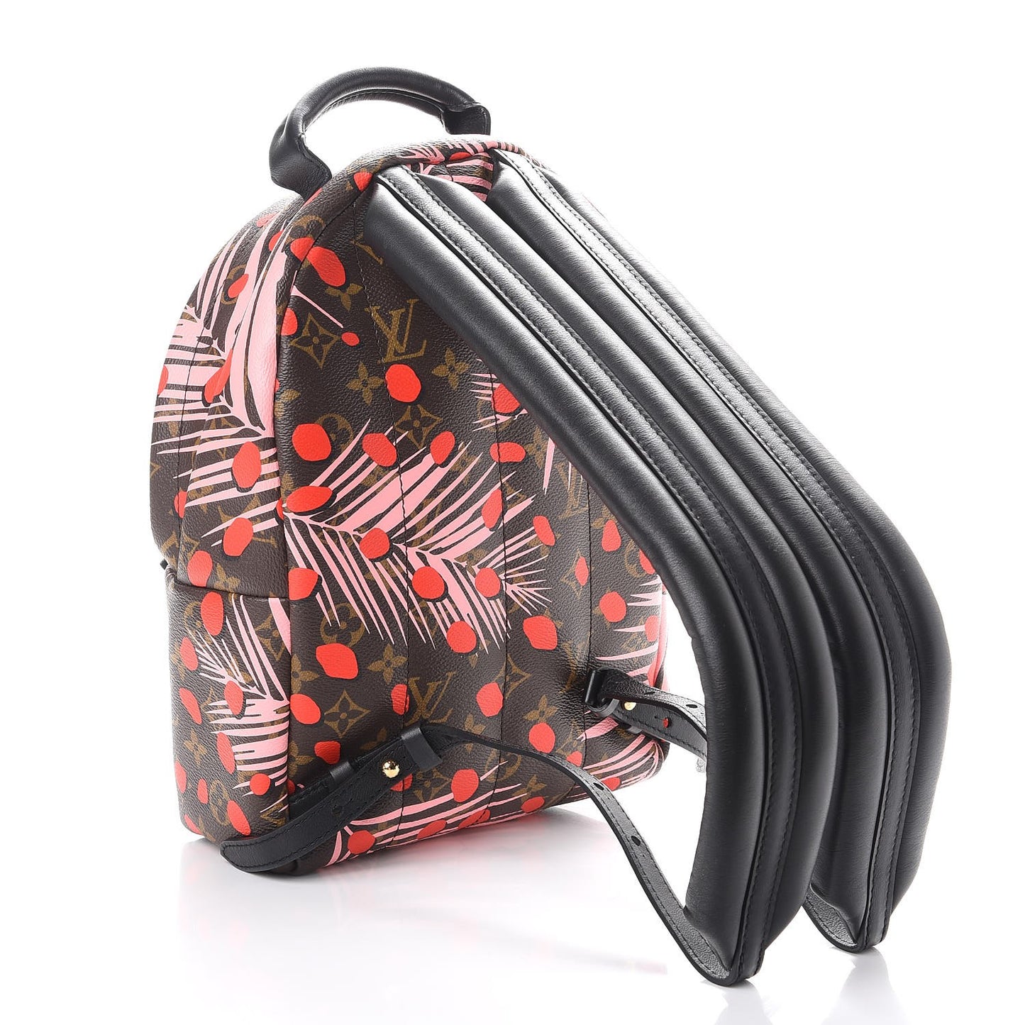Monogram Jungle Dots Palm Springs Backpack PM Sugar Pink Poppy
