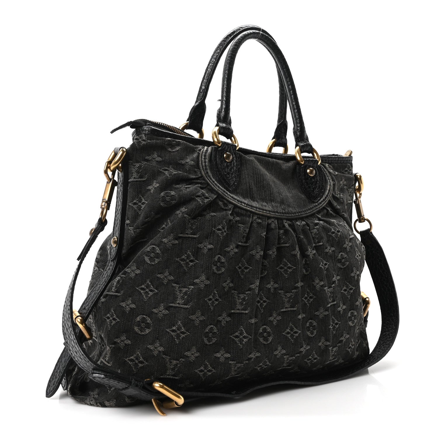Louis Vuitton Denim Neo Cabby GM Black 2 of 8