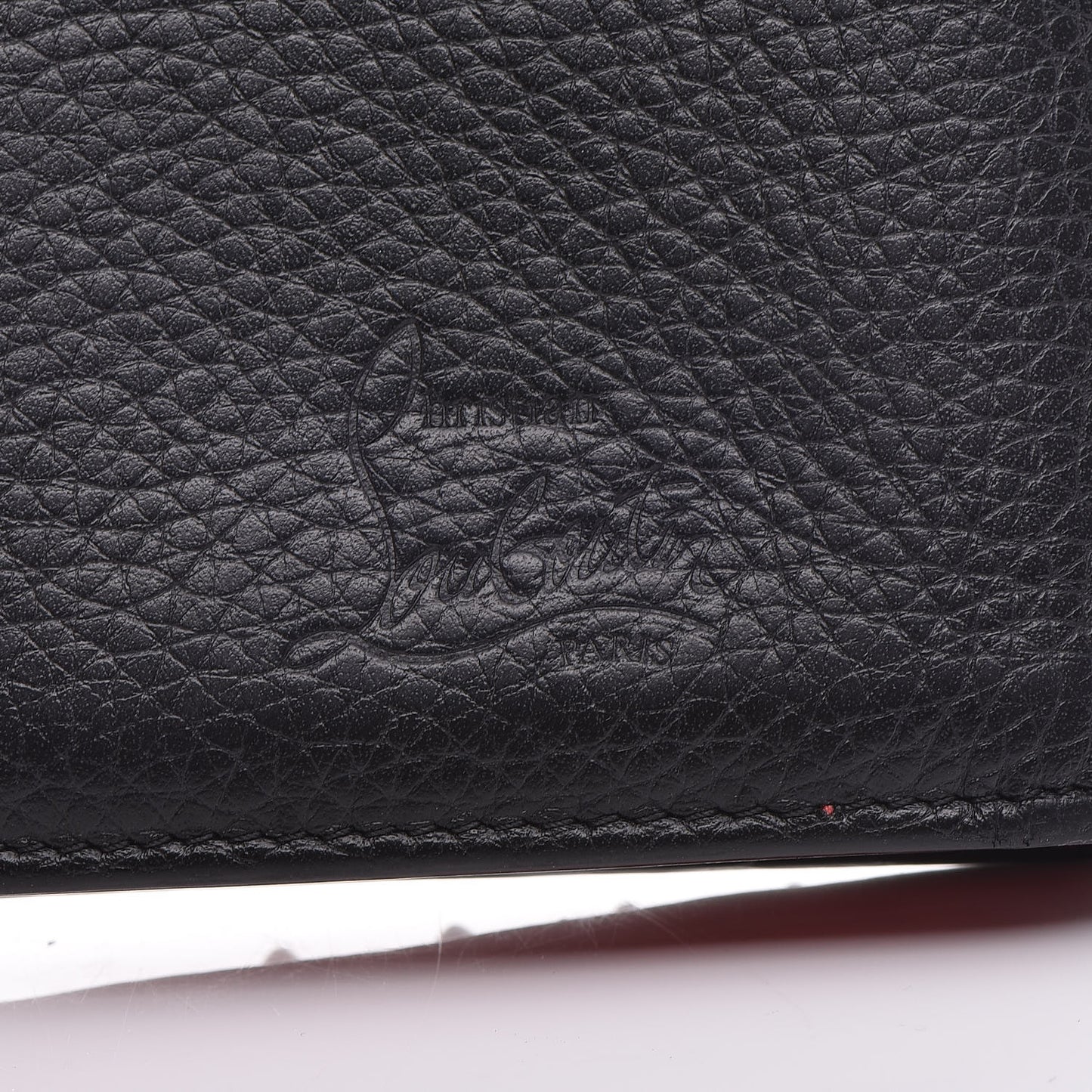 Calfskin Spiked Bi-Fold Wallet Black