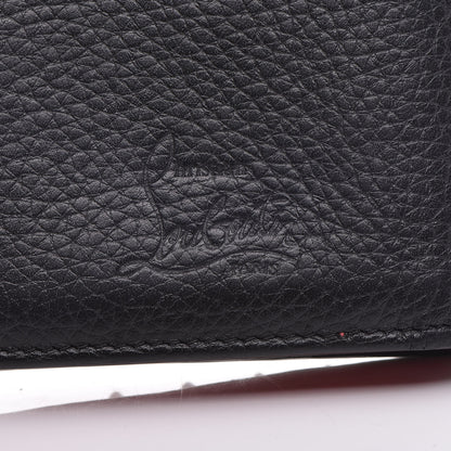 Christian Louboutin Calfskin Spiked Bi-Fold Wallet Black 6 of 17