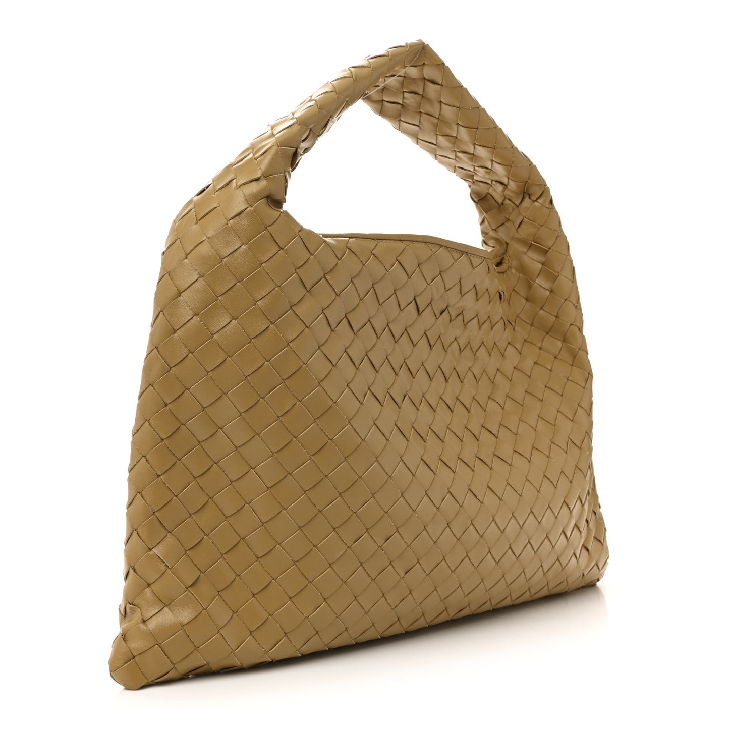 Calfskin Intrecciato Small Hop Dark Praline