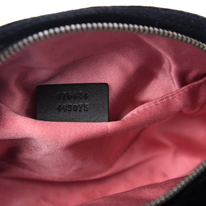 Gucci Velvet Matelasse GG Marmont Belt Bag 85 34 Black 6 of 9