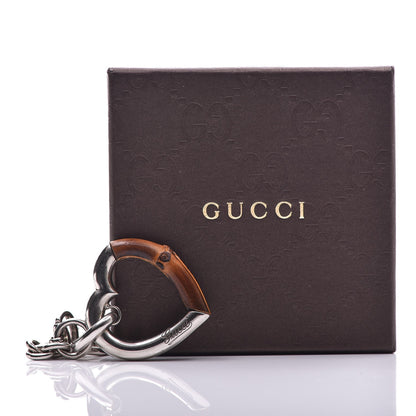 Gucci Sterling Silver Bamboo Heart Horsebit Bracelet 7 of 7