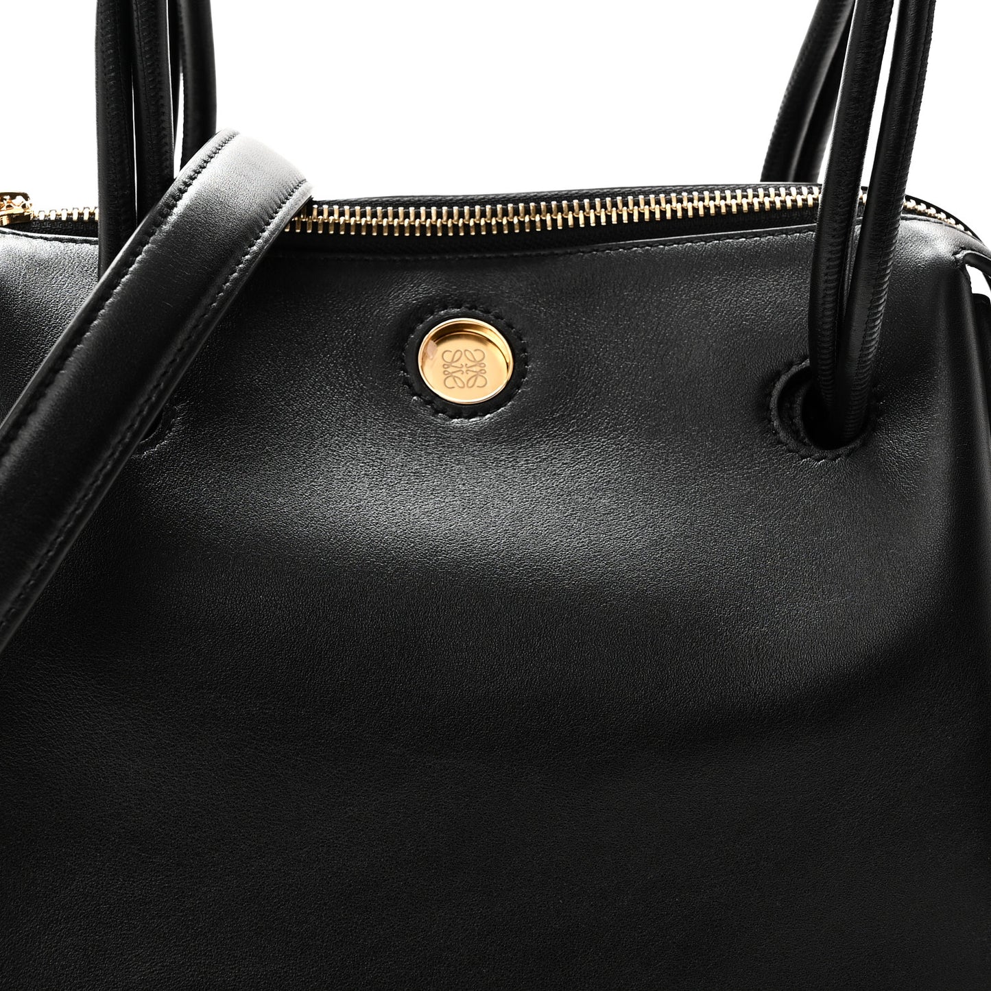 Supple Calfskin Small Madrid Bag  Black