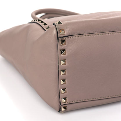 Valentino Garavani Vitello Rockstud Double Handle Tote Poudre 7 of 10