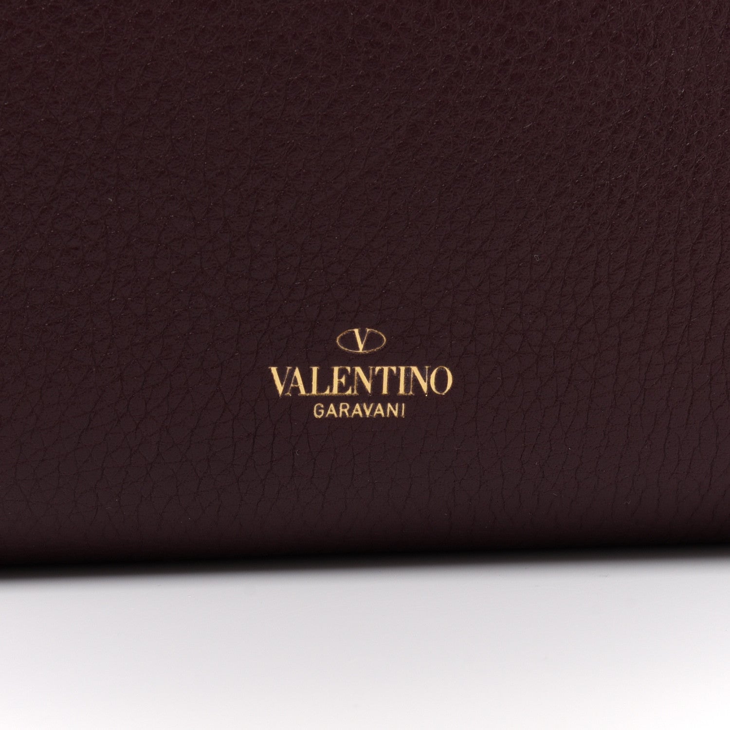 Valentino Garavani Pebbled Calfskin Rockstud Double Flap Crossbody Bag Rubin 7 of 9