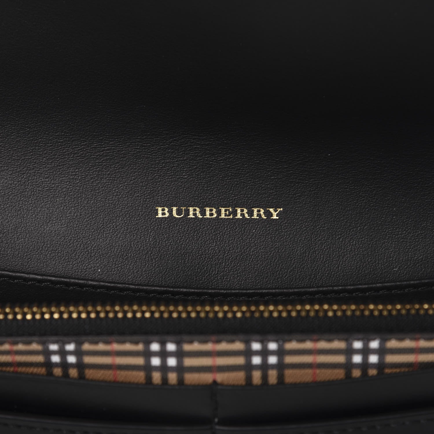 Burberry Calfskin Mini Vintage Check Harris Wallet Antique Yellow 6 of 8