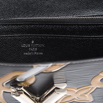Louis Vuitton Epi Chain Flower Print Twist Wallet Black 6 of 6