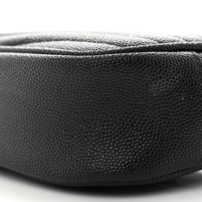 Saint Laurent Grain De Poudre Matelasse Monogram Mini Lou Camera Bag Black 10 of 13