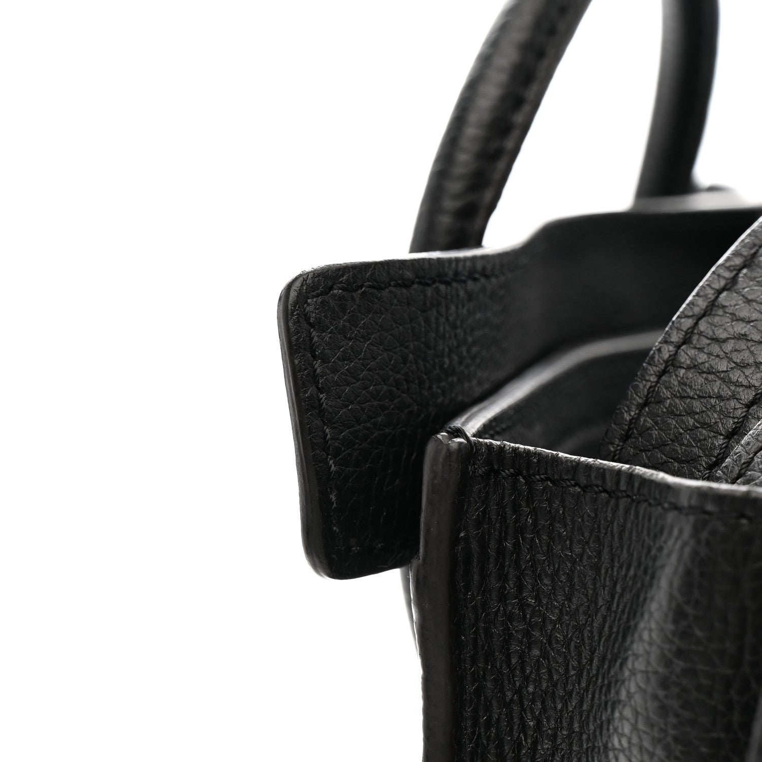 Celine Drummed Calfskin Nano Luggage Black 15 of 15
