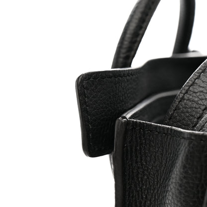 Celine Drummed Calfskin Nano Luggage Black 15 of 15