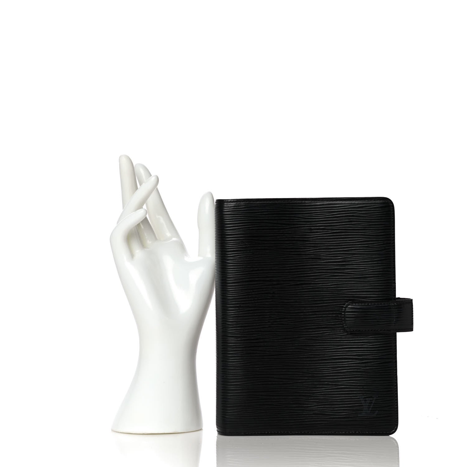 Louis Vuitton Epi Medium Ring Agenda Cover Black 2 of 11