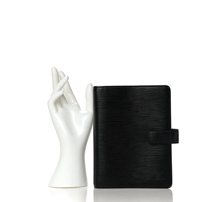 Louis Vuitton Epi Medium Ring Agenda Cover Black 2 of 11