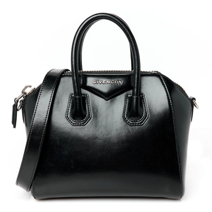 Givenchy Shiny Lord Calfskin Mini Antigona Black 1 of 10