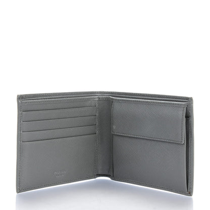 Prada Saffiano Orizzontale Wallet Grey 5 of 8