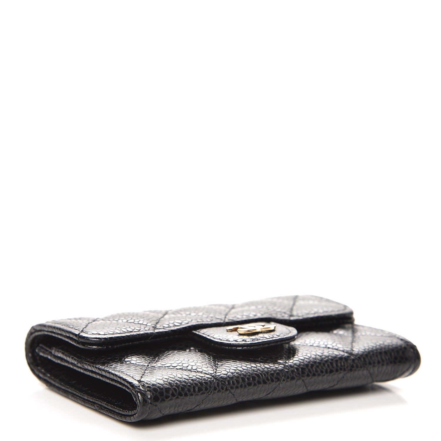 Chanel Caviar Quilted Flap Card Holder Black 4 of 8
