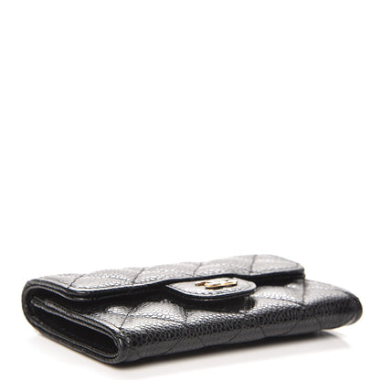 Chanel Caviar Quilted Flap Card Holder Black 4 of 8