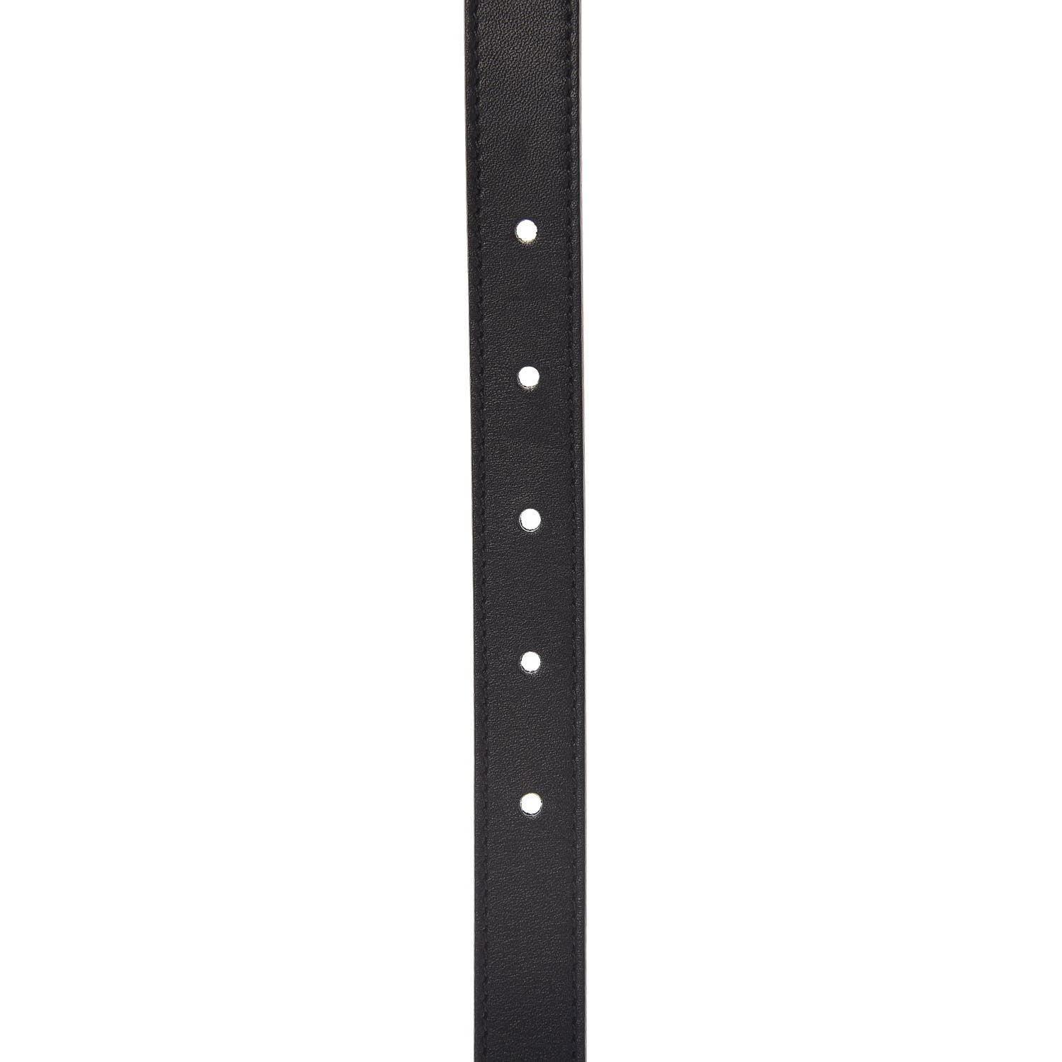 Gucci Calfskin Pearl Double G 20mm Belt 90 36 Black Cream 6 of 7