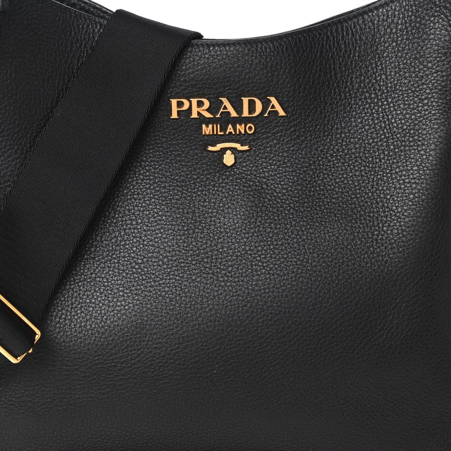 Vitello Daino Crossbody Bag Black