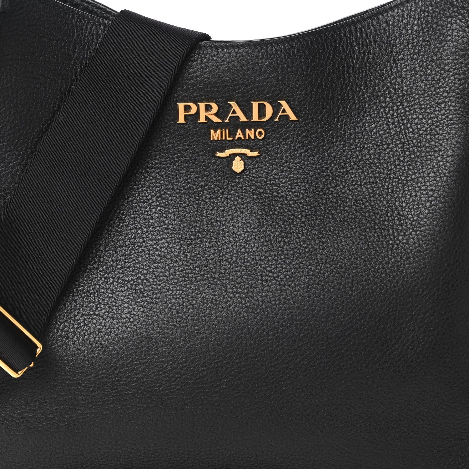 Prada Vitello Daino Crossbody Bag Black 10 of 10