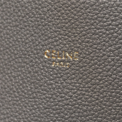 Celine Soft Grained Calfskin Small Belt Cabas Phantom Medium Grey 6 of 10