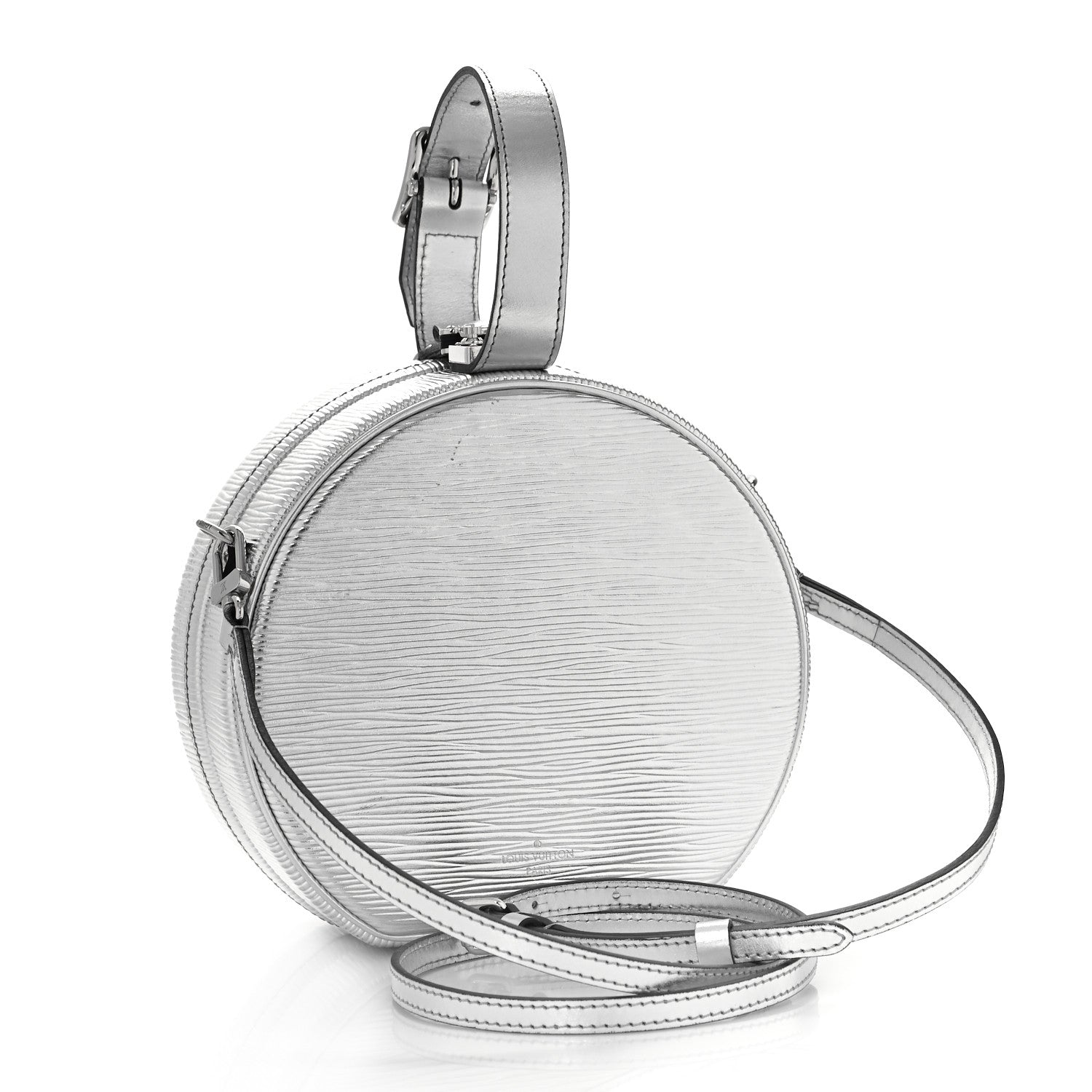 Louis Vuitton Metallic Epi Petite Boite Chapeau Silver 3 of 8