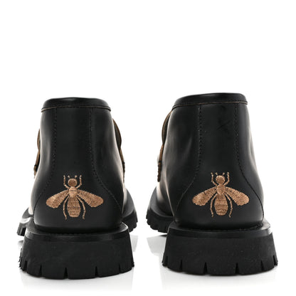 Gucci Cordovan Lux Mens Harald Horsebit Ankle Boots 10 Black 5 of 9