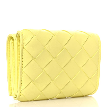 Bottega Veneta Nappa Intrecciato Tri-fold Wallet Yellow 3 of 6