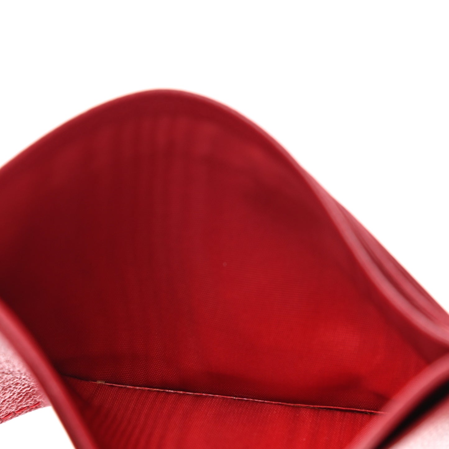 Calfskin CC Card Holder Red