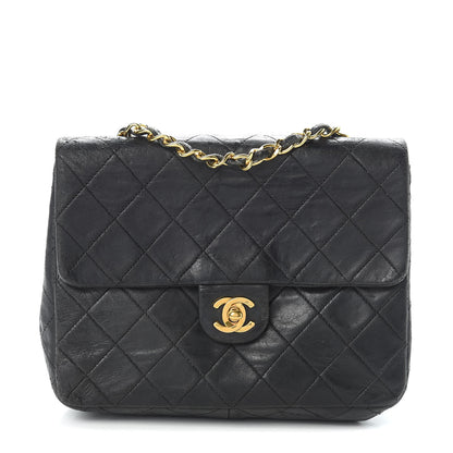Chanel Lambskin Quilted Mini Square Flap Black 1 of 14