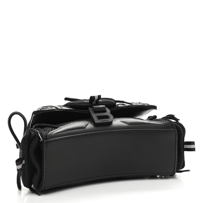 Balenciaga Faux Calfskin Fabric Small Sneakerhead Top Handle Bag Black 4 of 8