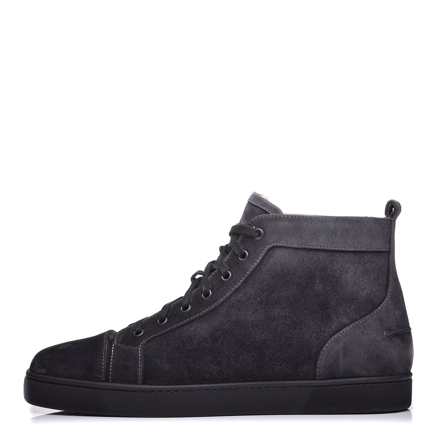 Mens Suede Louis Flat Sneakers 46 Grey