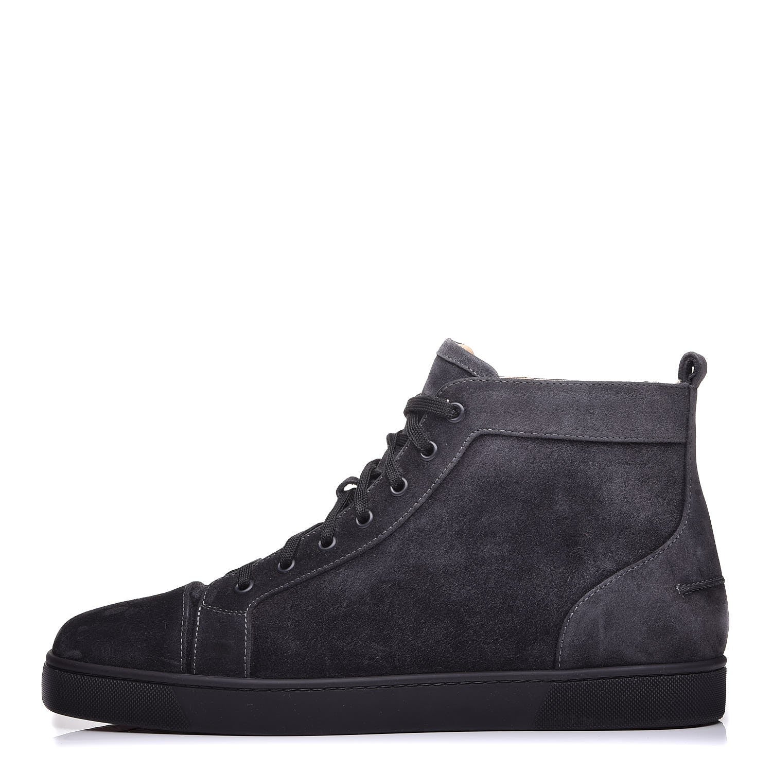 Christian Louboutin Mens Suede Louis Flat Sneakers 46 Grey 1 of 8