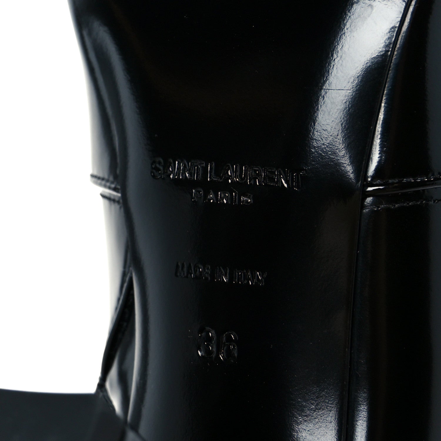 Saint Laurent Vitello Marilyn Betty 70 Ankle Zip Boots 36 Black 7 of 10