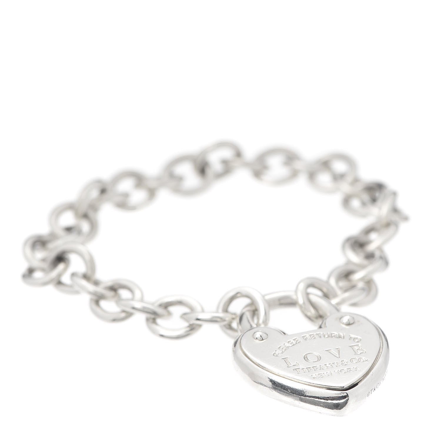Tiffany Sterling Silver Return to Love Lock Bracelet 1 of 6
