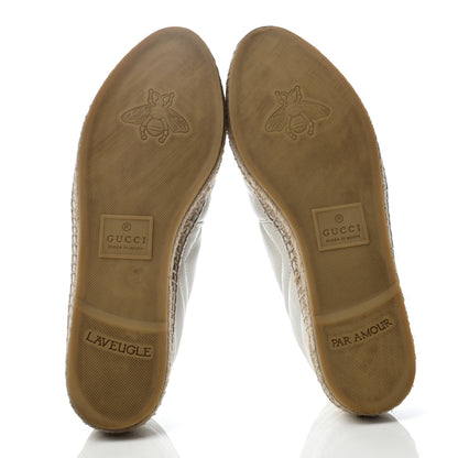 Gucci Nappa Matelasse GG Marmont Espadrilles 38.5 Great White 5 of 9