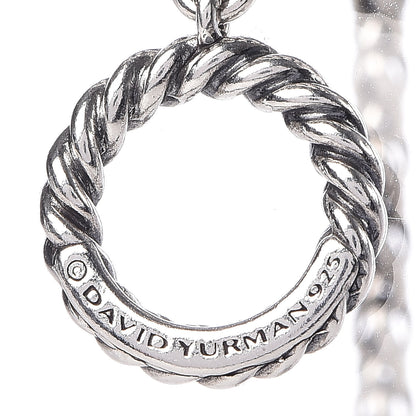 David Yurman Darkened Sterling Silver Chain Three Strand Necklace 5 of 5