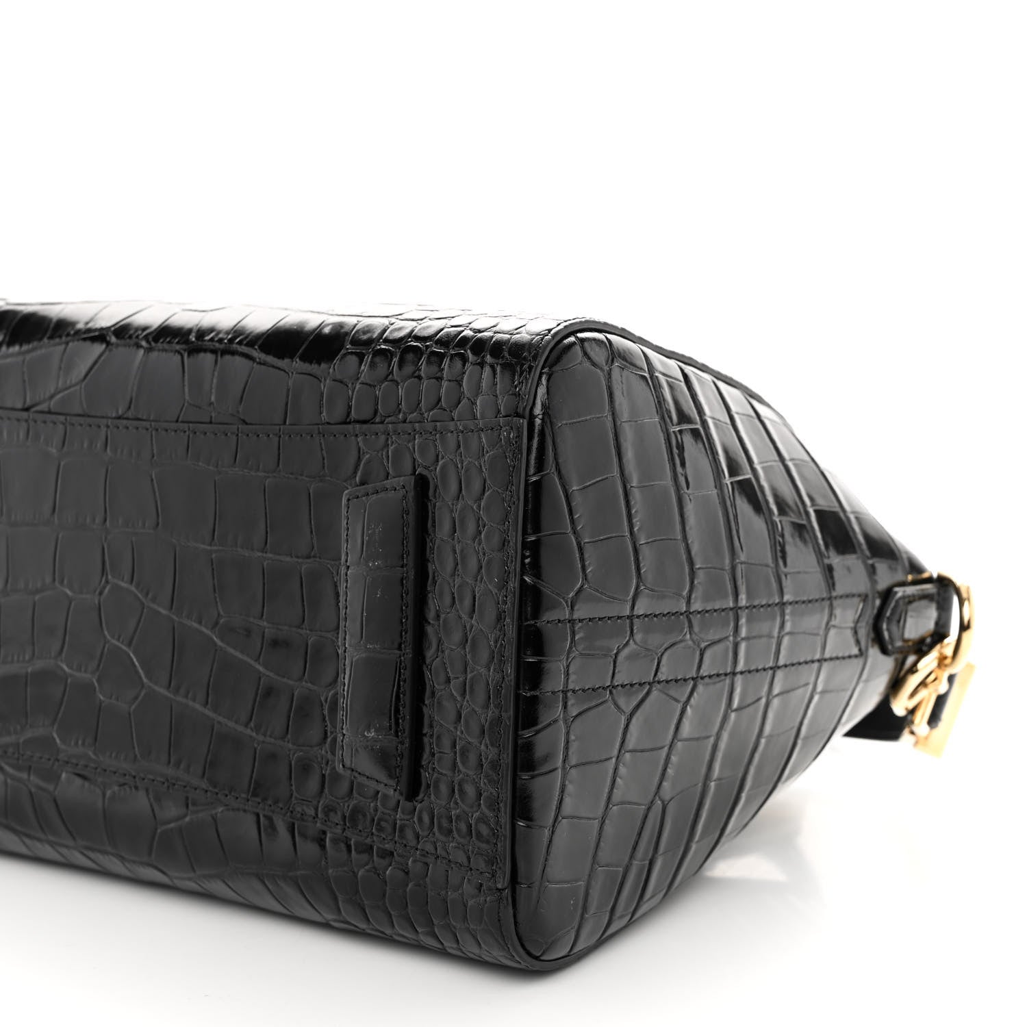 Givenchy Calfskin Crocodile Embossed Small Antigona Black 10 of 11