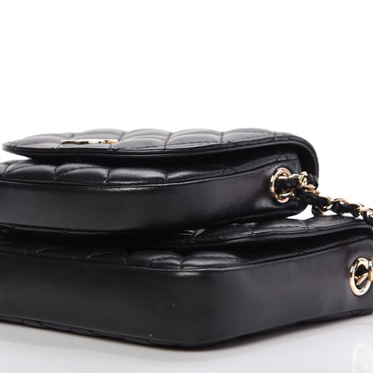Chanel Lambskin Quilted Side Packs Black 9 of 12