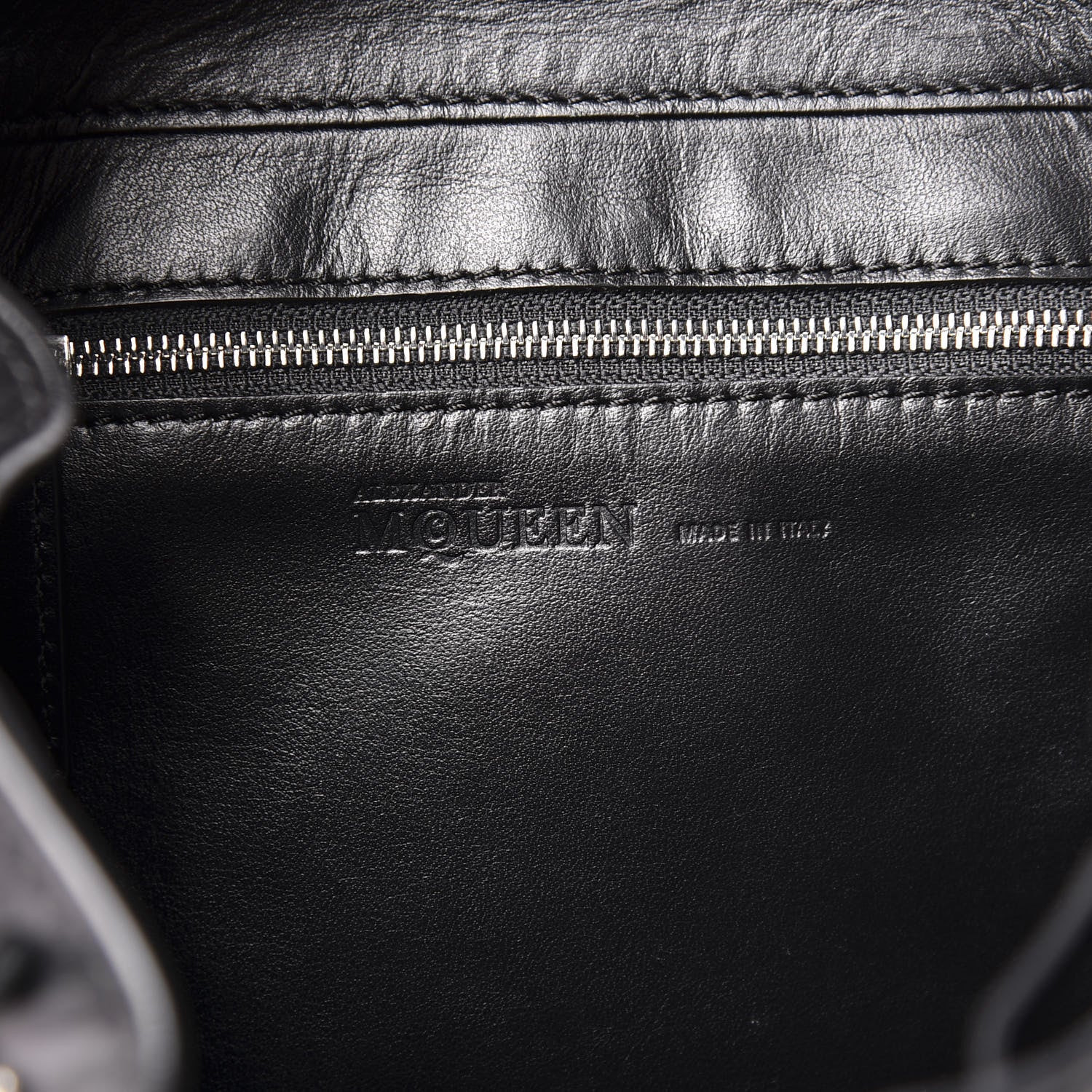Alexander McQueen Calfskin Grommet Backpack Black 7 of 8