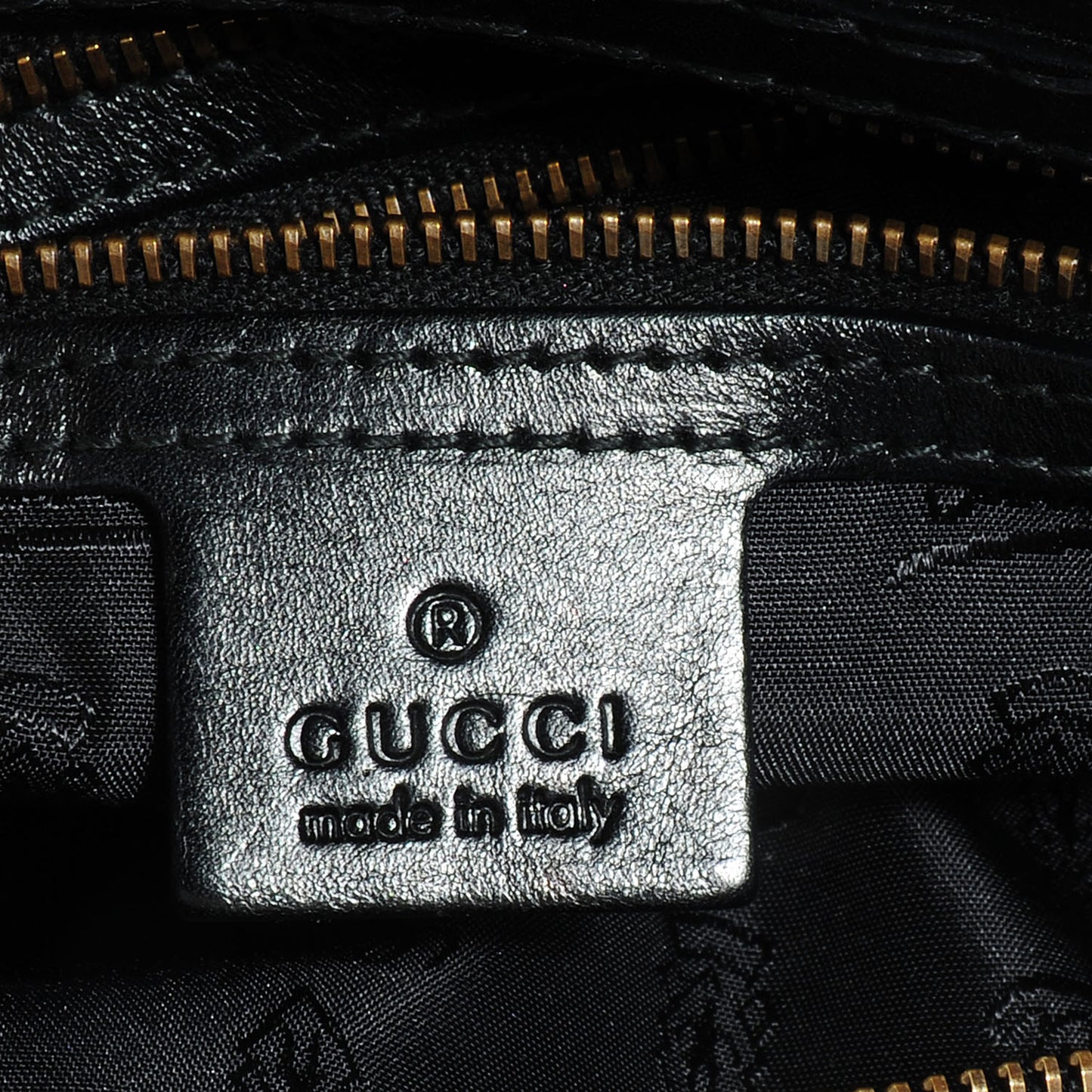 Leather Medium Jockey Hobo Black