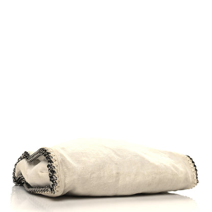 Stella McCartney Linen Falabella Fold Over Tote Pure White 4 of 11