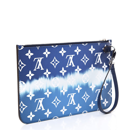 Louis Vuitton Monogram Escale Neverfull MM GM Pochette Blue 2 of 6