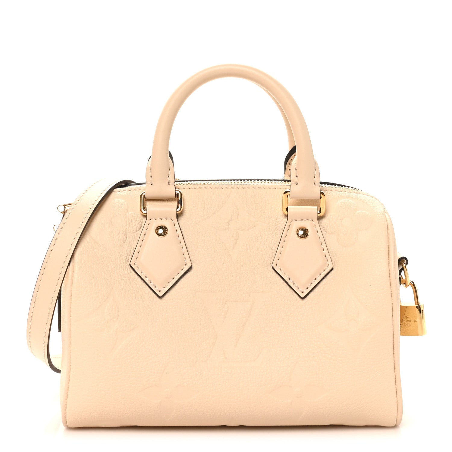 Louis Vuitton Empreinte Monogram Giant Speedy Bandouliere 20 Creme 1 of 10
