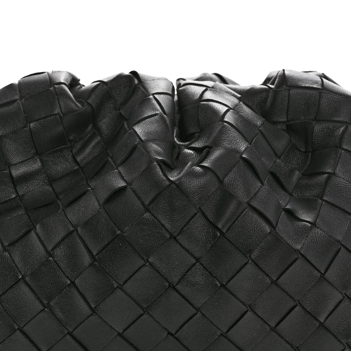 Nappa Maxi Intrecciato The Pouch Oversized Clutch Black