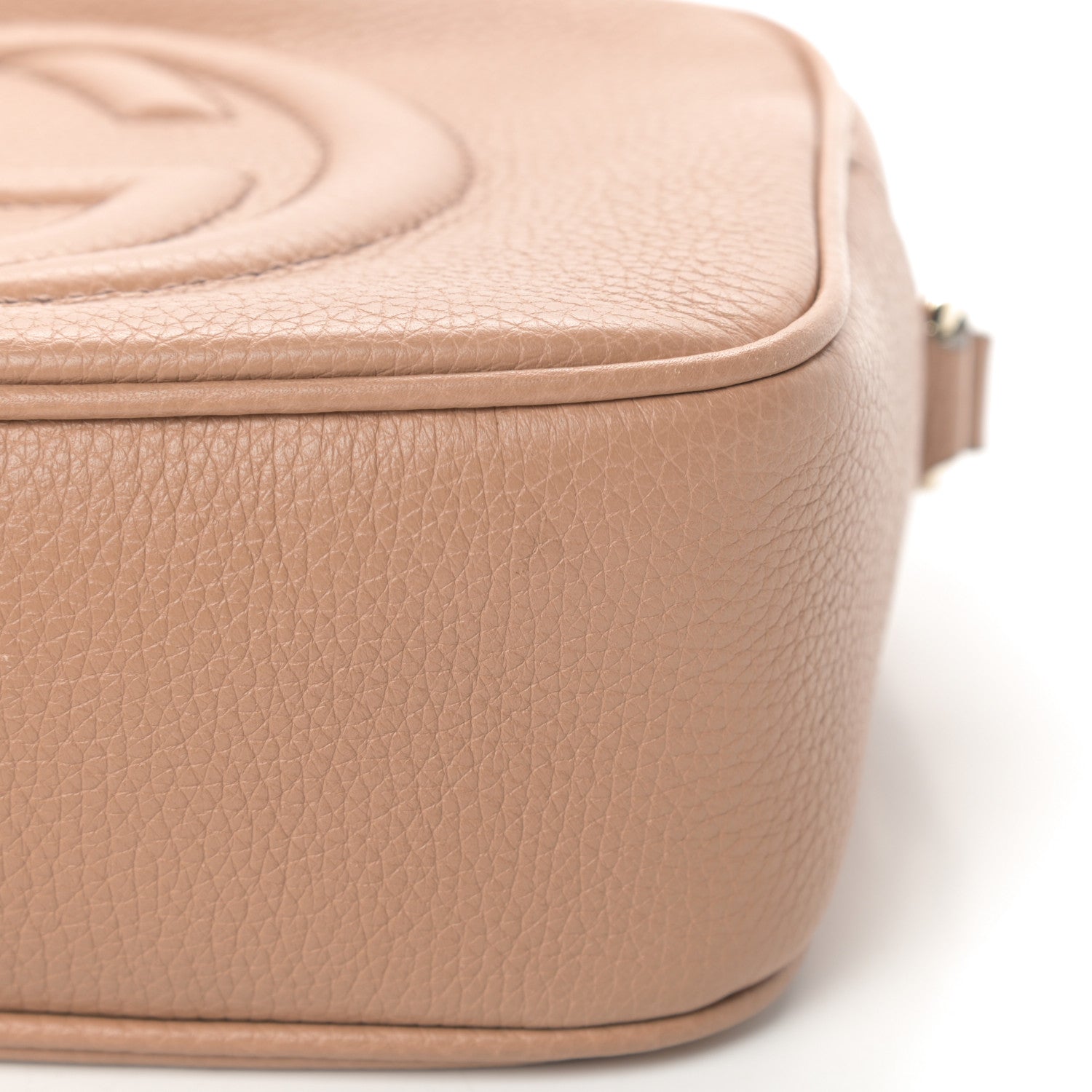 Gucci Pebbled Calfskin Small Soho Disco Bag Camelia 11 of 11
