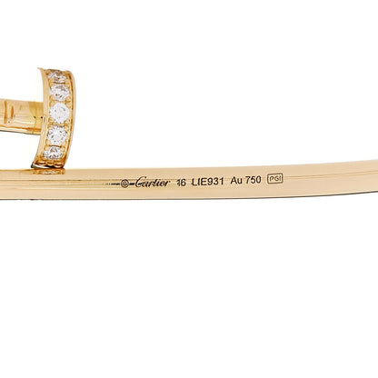 Cartier 18K Yellow Gold Diamond Small Juste Un Clou Bracelet 16 3 of 4